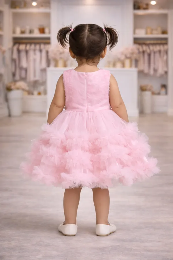 Gradient_Pink_Tutu_Dress_With_Floral_Embellishments_For_Girls
