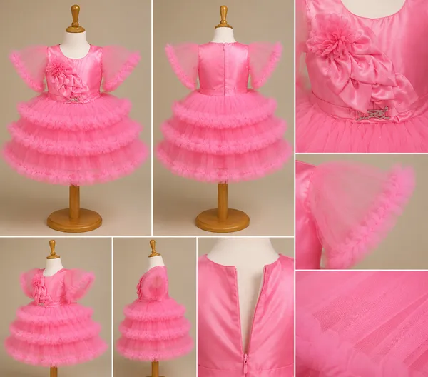 Pink_Ruffle_Tulle_Floral_Princess_Party_Wear_Dress