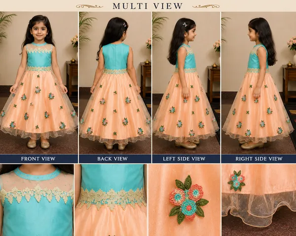 Girls_Aqua_Peach_Floral_Embroidered_Party_Wear_Gown_(Clearance_Sale)