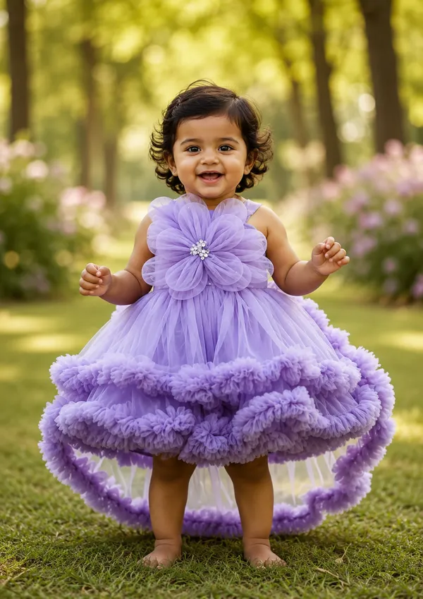 Girls_Lavender_Flower_Princess_Party_Wear_Frock