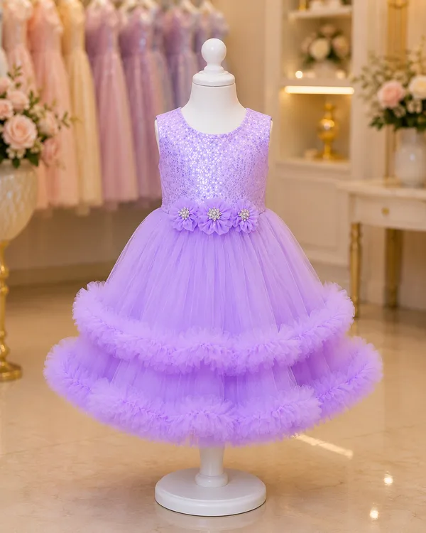 Girls_Lavender_Sequin_Party_Wear_Princess_Frock