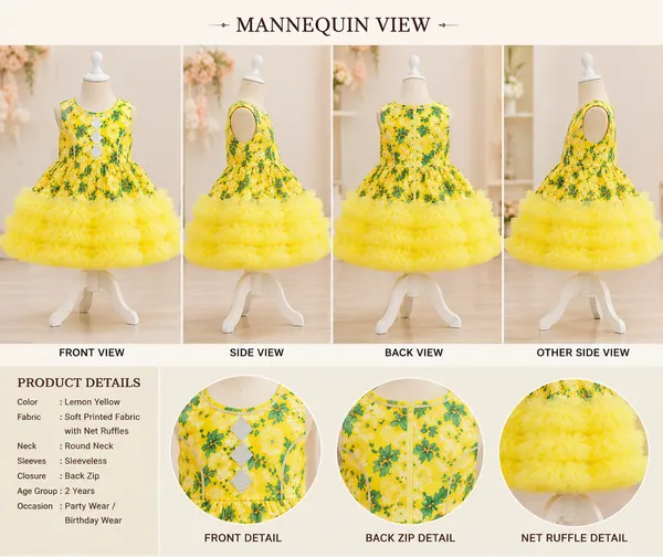 Girls_Lemon_Yellow_Floral_Party_Wear_Frock