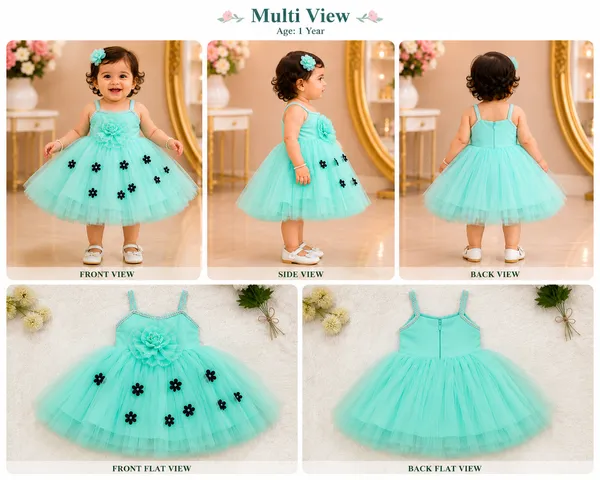 Girls_Mint_Green_Floral_Net_Party_Wear_Frock