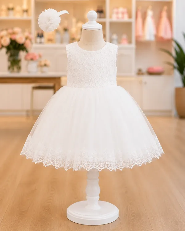 Girls_White_Lace_Party_Wear_Frock