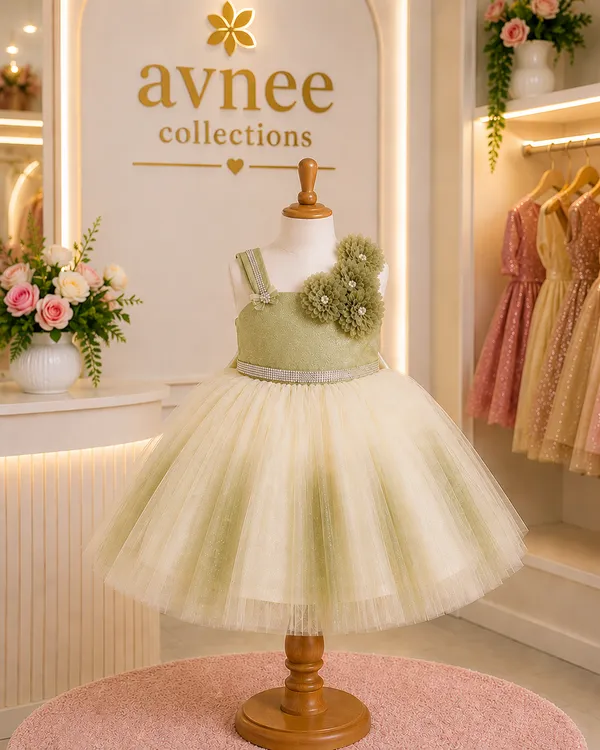 Green_Ombre_Floral_Princess_Party_Wear_Dress