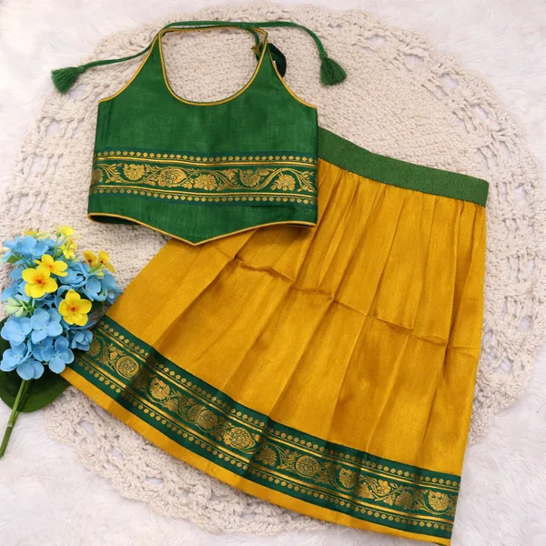 Green_Traditional_Pattu_Pavadai_Ethnic_Dress_For_Baby_Girls