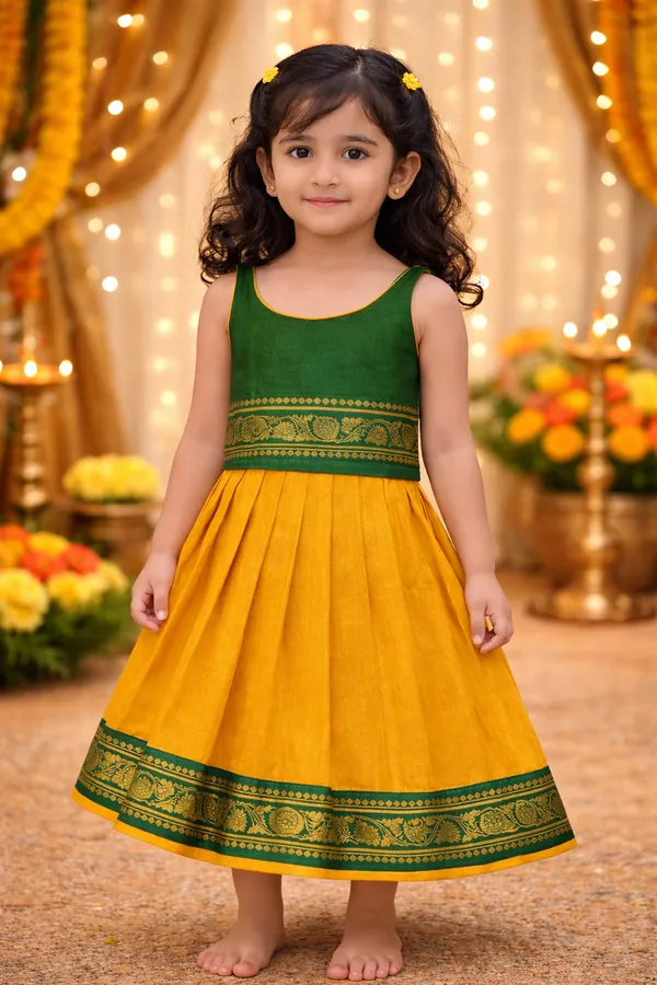 Green_Traditional_Sleeveless_Pattu_Pavadai_Ethnic_Dress_For_Baby_Girls