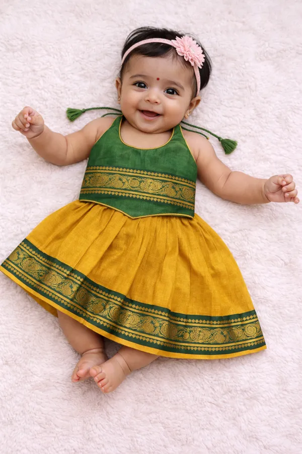 Green_Traditional_Sleeveless_Pattu_Pavadai_Ethnic_Dress_For_Baby_Girls