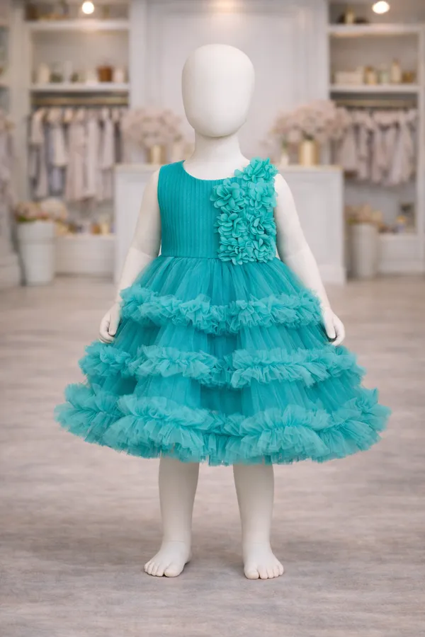 Girls_Turquoise_Tiered_Ruffle_Party_Dress
