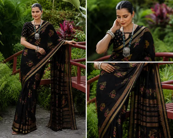 Midnight_Black_Floral_Saree