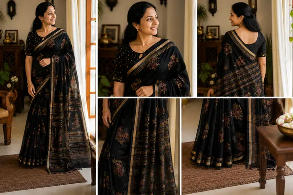 Midnight_Black_Floral_Saree