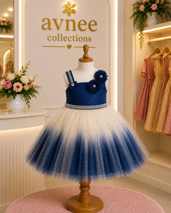 Navy_Blue_Ombre_Floral_Princess_Party_Wear_Dress