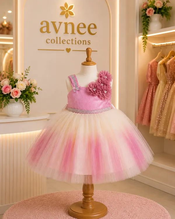 Pink_Ombre_Floral_Princess_Party_Wear_Dress