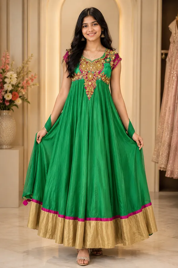 Royal_Emerald_Festive_Gown_for_Girls_(Clearance_Sale)