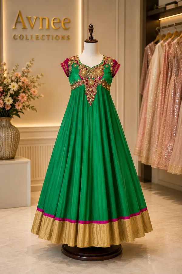 Royal_Emerald_Festive_Gown_for_Girls_(Clearance_Sale)