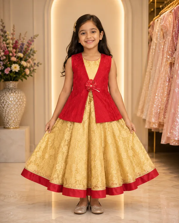 Royal_Gold_&_Red_Party_Wear_Gown_for_Girls_(Clearance_Sale)