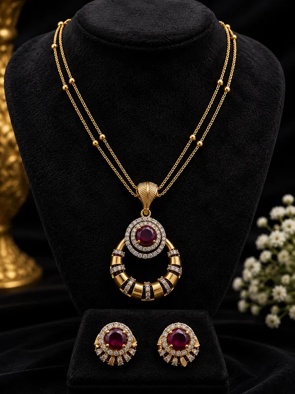 Ruby_Halo_AD_Pendant_Necklace_Set