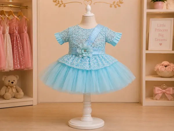 Sky_Blue_One-Shoulder_Floral_Tulle_Party_Wear_Dress