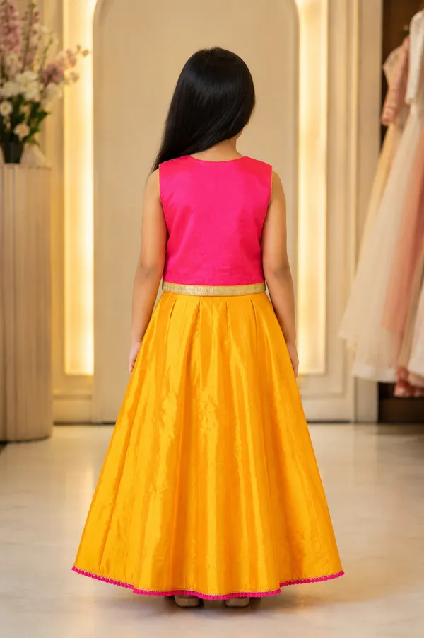 Sunshine_Pink_&_Mustard_Lehenga_Set_for_Girls_(Clearance_Sale)