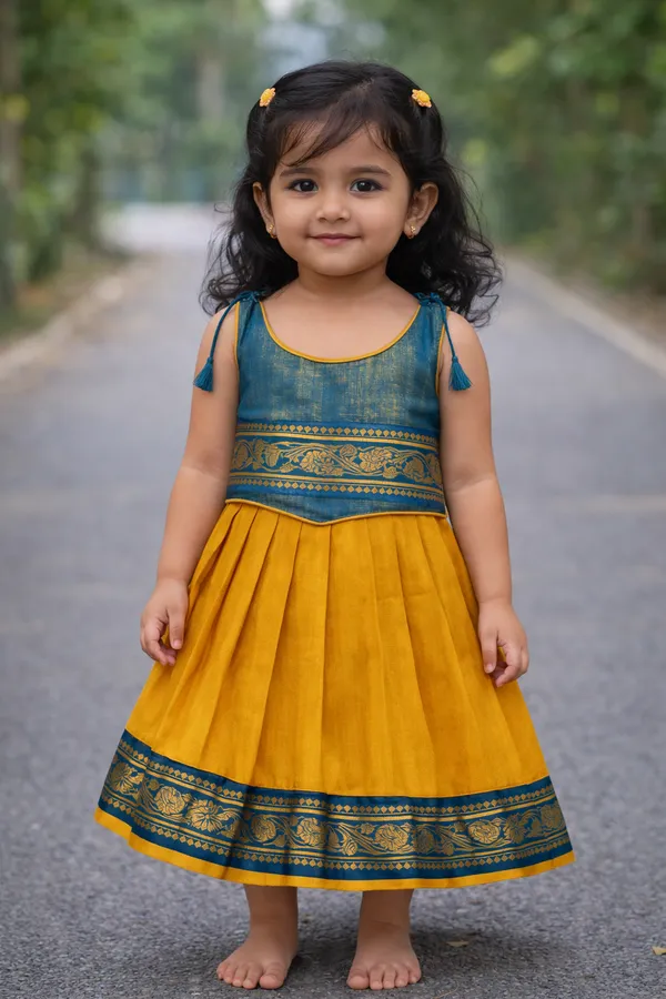 Blue_Traditional_Pattu_Pavadai_Ethnic_Dress_For_Baby_Girls