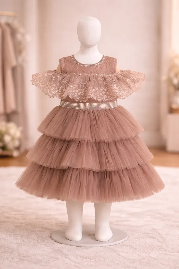 Girls_Dusty_Rose_Tiered_Tulle_Party_Dress_With_Ruffled_Cape_Sleeves_(Clearance_Sale)