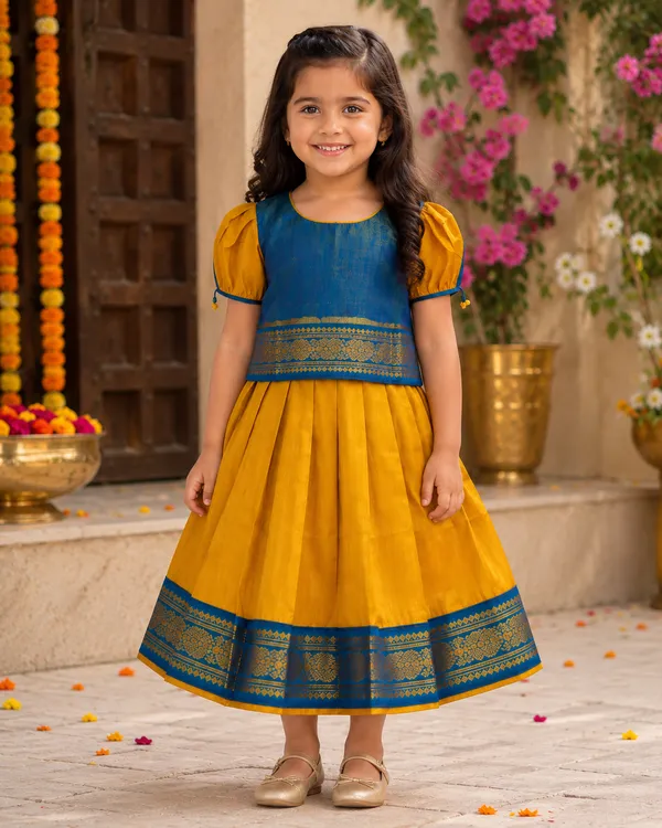 Blue_Traditional_Pattu_Pavadai_Ethnic_Dress_For_Baby_Girls