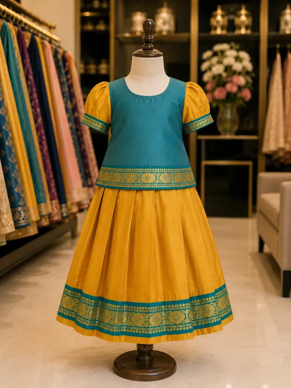 Blue_Traditional_Pattu_Pavadai_Ethnic_Dress_For_Baby_Girls