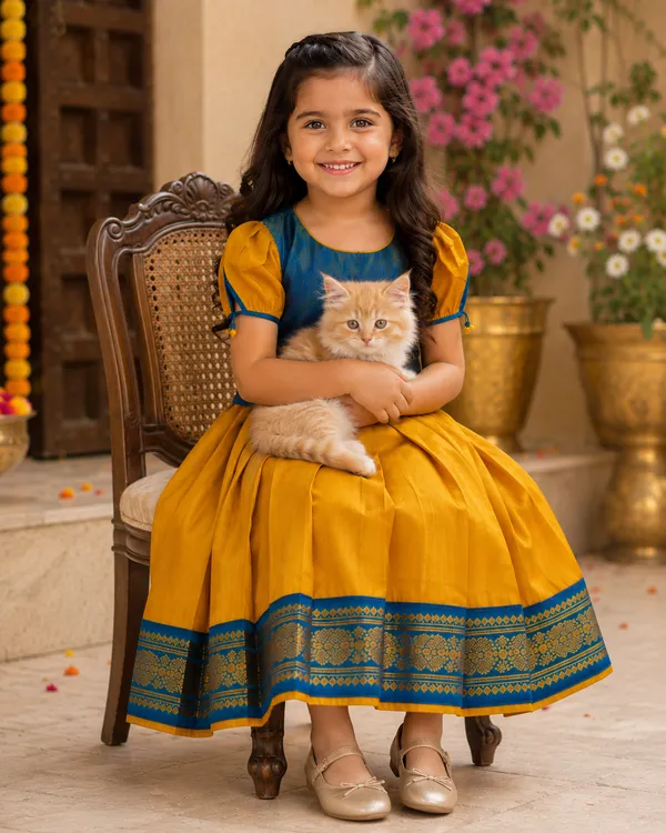 Blue_Traditional_Pattu_Pavadai_Ethnic_Dress_For_Baby_Girls