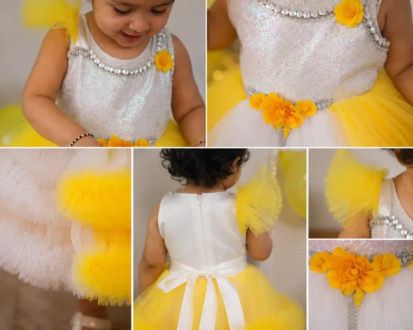 Yellow_&_White_Ruffle_Tulle_Sparkle_Princess_Party_Wear_Dress