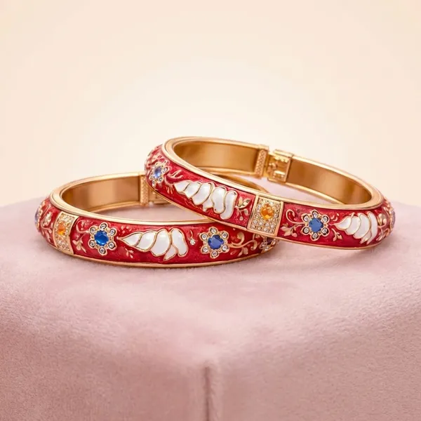 Beautiful_Anti_Tarnish_Meenakari_Kadas_For_Kids_-_Set_Of_2
