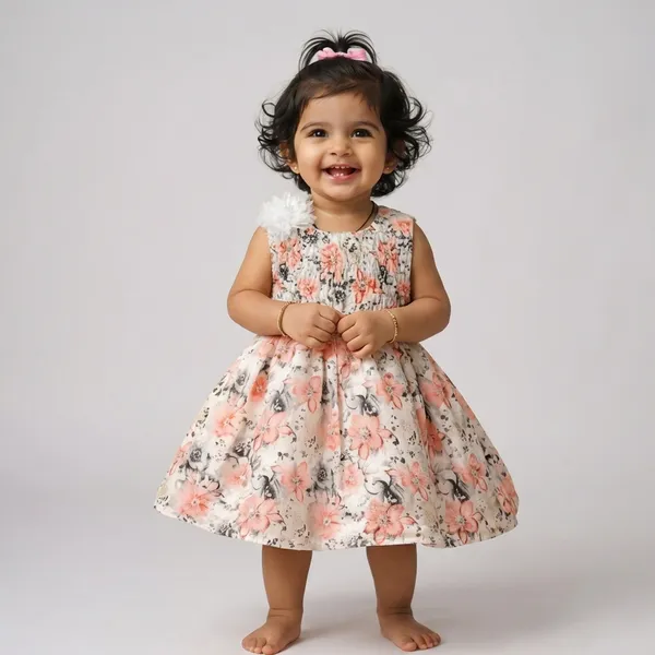 Girls_Floral_Print_Sleeveless_Party_Dress