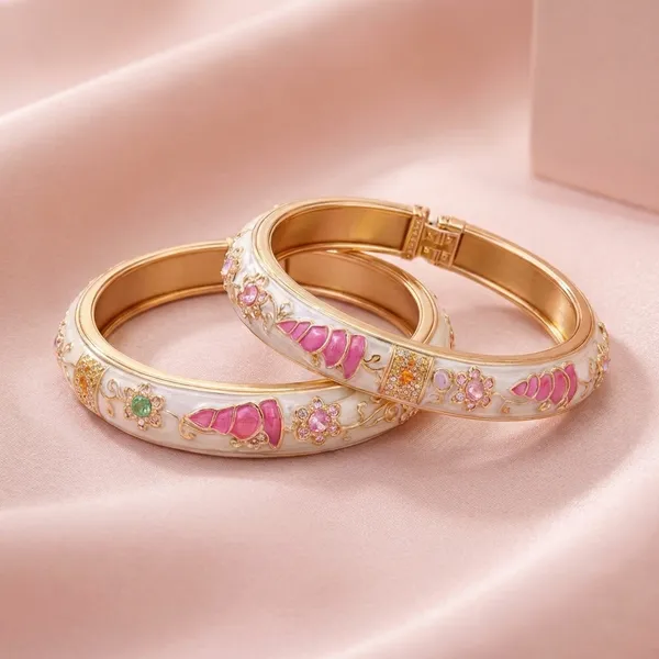 Beautiful_Anti-Tarnish_Meenakari_Kadas_For_Kids_-_Set_Of_2