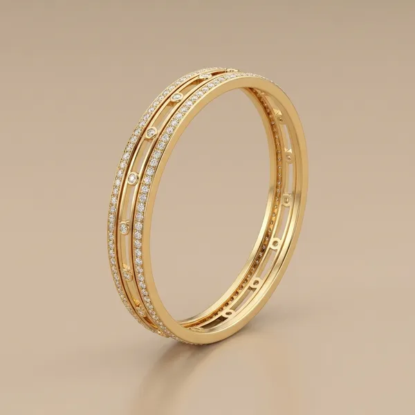 Elegant_Gold-Toned_Multi-Layer_Bangle