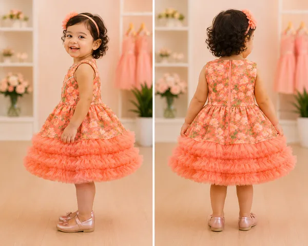 Girls_Peach_Floral_Party_Wear_Frock