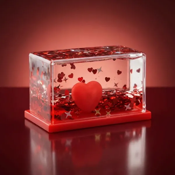 Frozen_Heart_In_Glass_Block_-_Decorative_Resin_Art_Piece