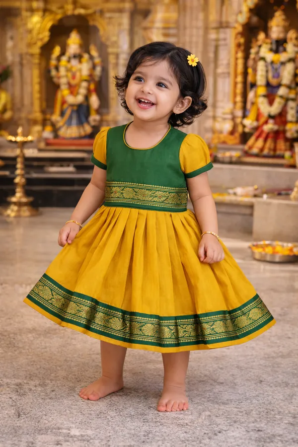 Green_Traditional_Pattu_Pavadai_Ethnic_Dress_For_Baby_Girls