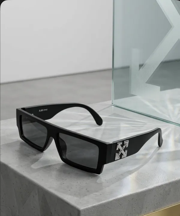 Stylish_Black_Rectangular_Sunglasses_With_Arrow_Logo