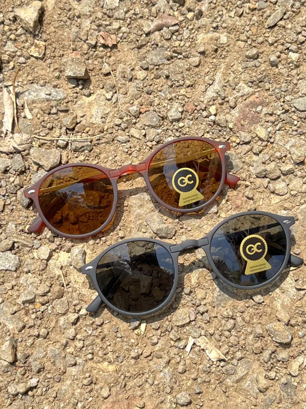 Round_Frame_Sunglasses_With_Oc_Logo_-_Set_Of_2_(Brown_&_Black)