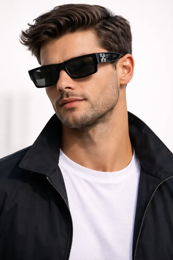 Transparent_Clear_Frame_Rectangular_Sunglasses_With_Brown_Lenses