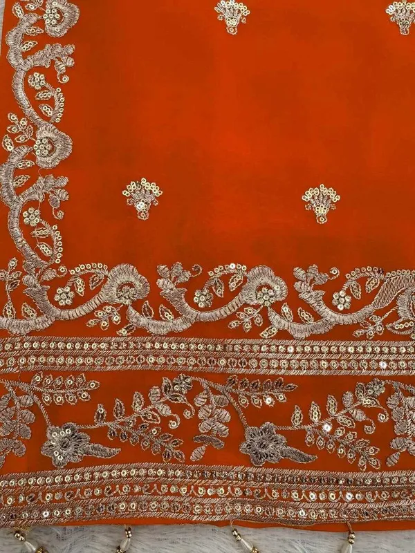 Orange_Georgette_Elegant_Ethnic_Wear_Dress_For_Women