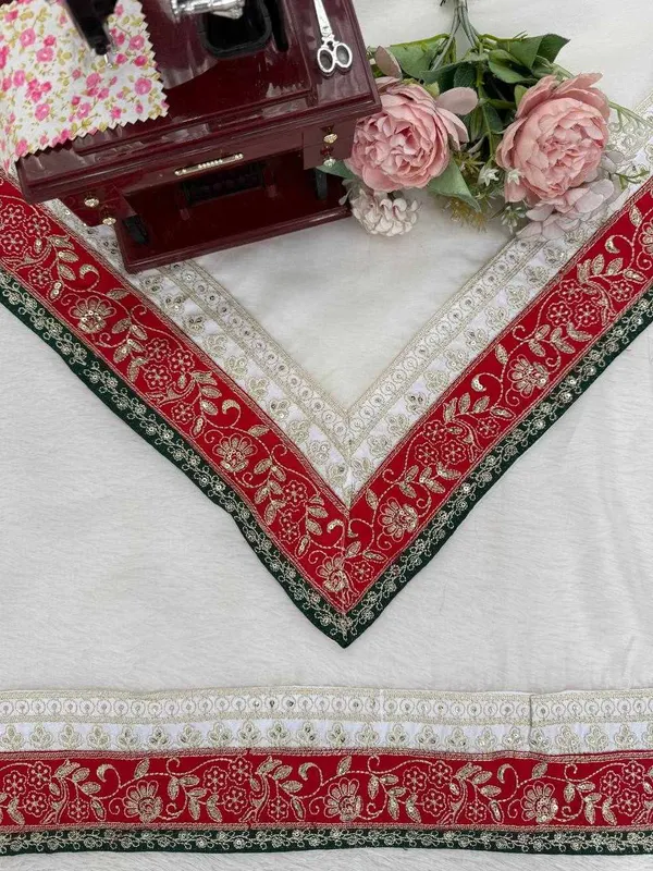 White_Tibby_Silk_Beautiful_Designer_Occasional_Wear_Saree_For_Women