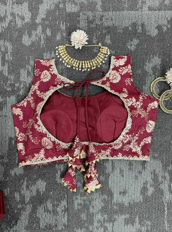 White_Jacquard_Red_Jequrd_Coding_Sequence_Semi_Stitch_Lehenga_For_Women