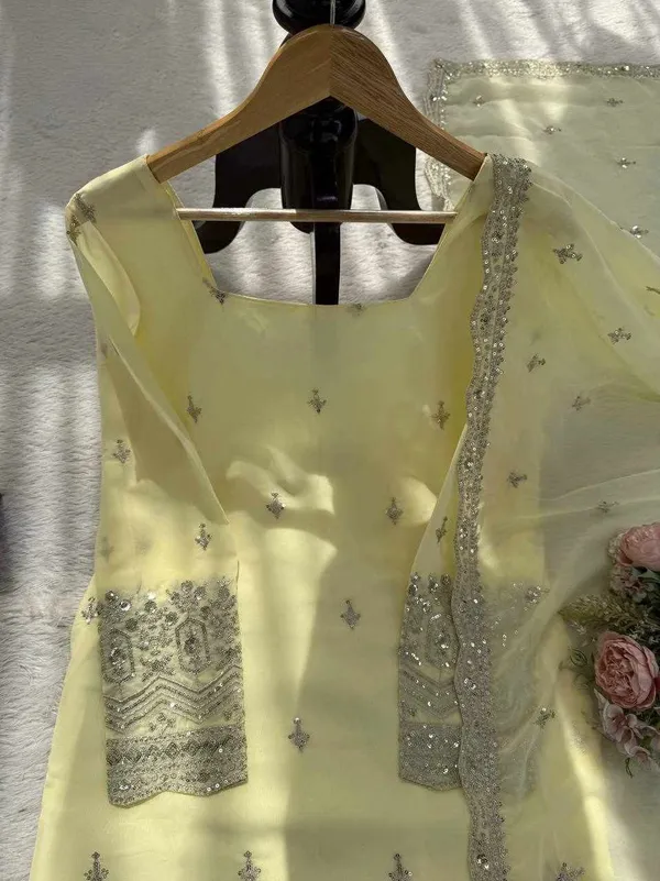Off_White_Georgette_Yellow_Modern_Designed_Dress_For_Women