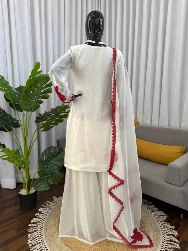 White_Cotton_Elegance_Comfort_Blend_Dress_For_Women