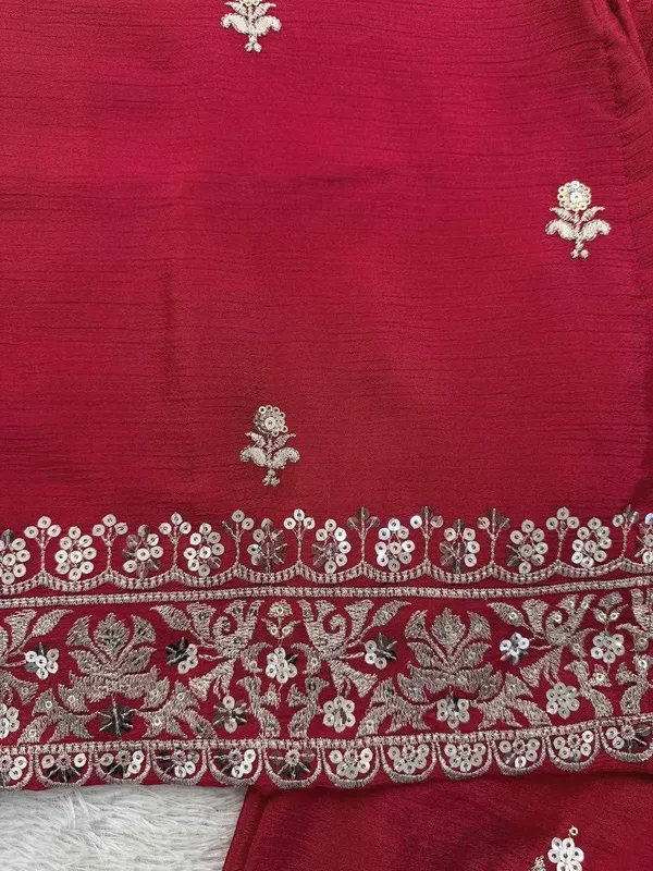 Red_Cotton_Premium_Elegance_Designer_Dress_For_Women