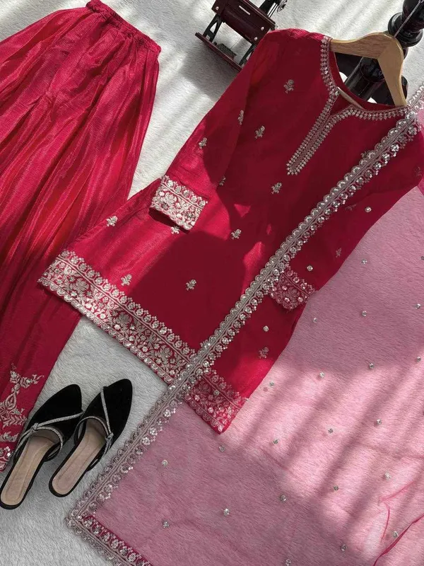 Red_Cotton_Premium_Elegance_Designer_Dress_For_Women