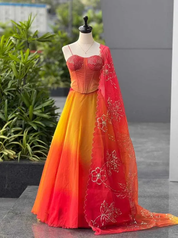 Multicolor_Organza_Elegant_Modern_Designed_Lehenga_For_Women