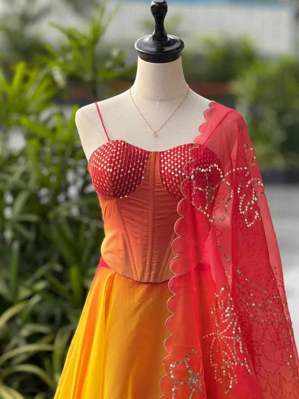 Multicolor_Organza_Elegant_Modern_Designed_Lehenga_For_Women