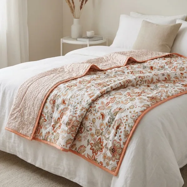 Peach_Pure_Cotton__Premium_Dohar