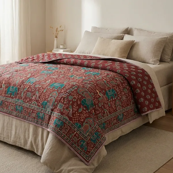 Red_Pure_Cotton__Premium_Dohar